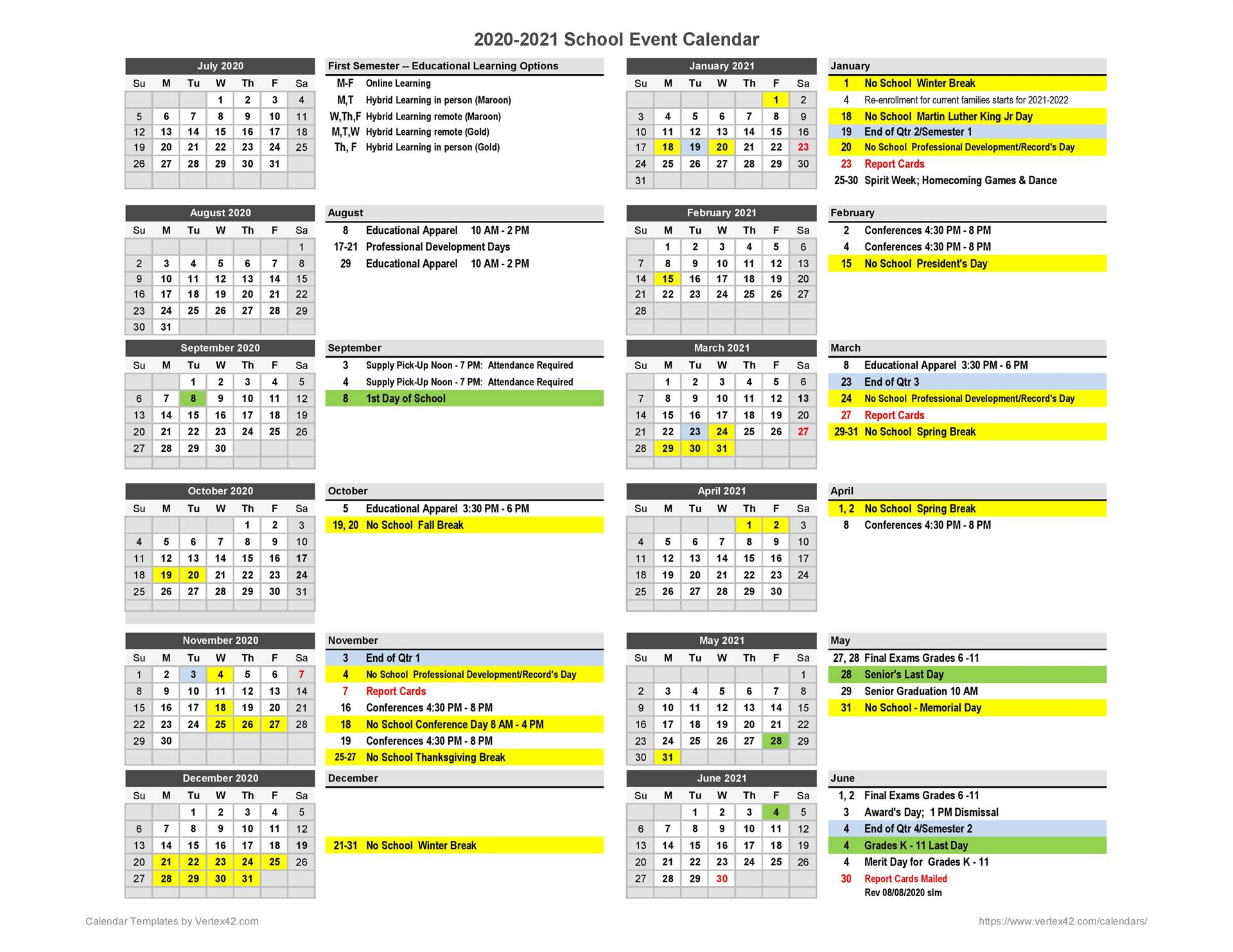 ccad academic calendar 2021 Academic Calendar ccad academic calendar 2021
